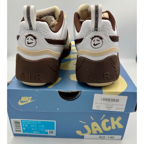 Nike Zoom Field Jaxx x Travis Scott \'Light Chocolate\' HQ3073-100 Sz 7.5 #422 main image 6